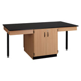 80"W Chemical Resistant Laminate Top Four Student Island Table 84050 K36 21